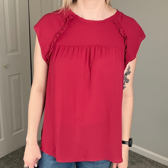 Loft Short Sleeve Blouse - Picture 1 of 3